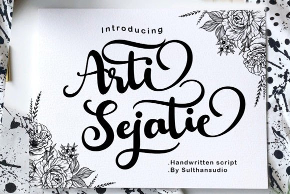 Arti Sejati: Elevating Design with Bold Script Elegance