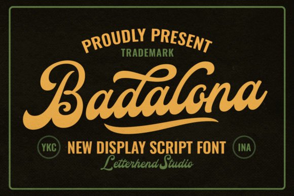 Badalona: A Standout Display Script for Modern Design