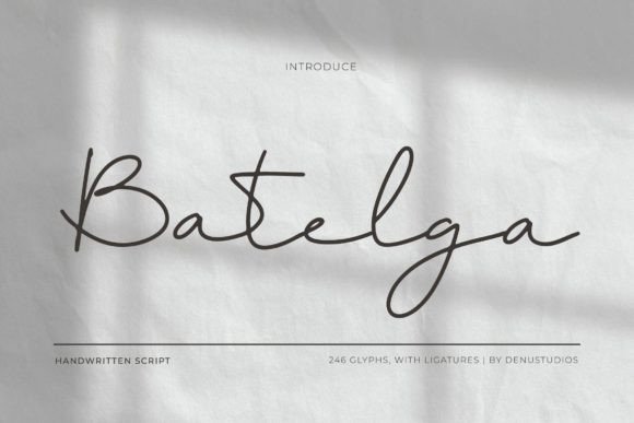 Batelga: The Script Font That Elevates Your Brand