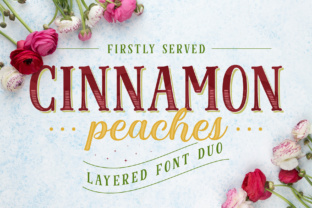 Cinnamon Peaches Family: A Layered Typeface for Creative Brands