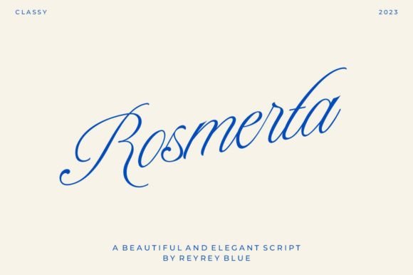 Evaluating Rosmerta: A Vintage Script for Refined Design
