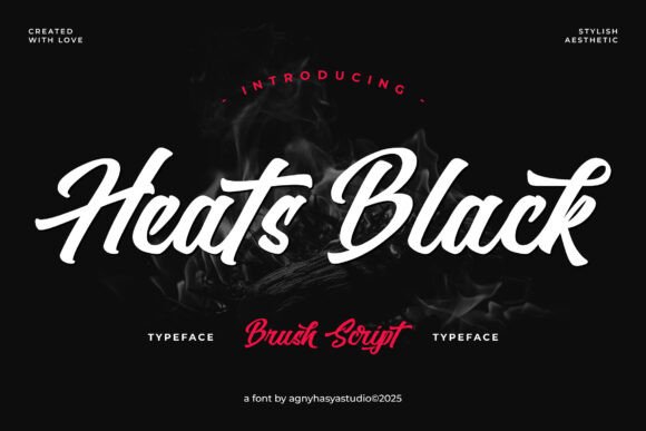 Heats Black: The Dynamic Script That Bridges Street Culture and High-End Design