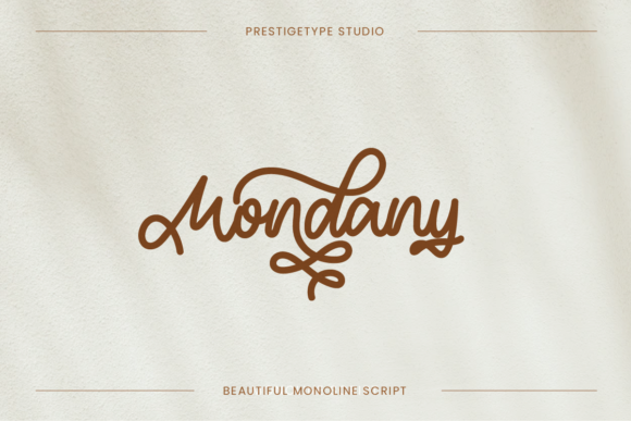 Mondany: The Elegant Script Font Redefining Modern Branding