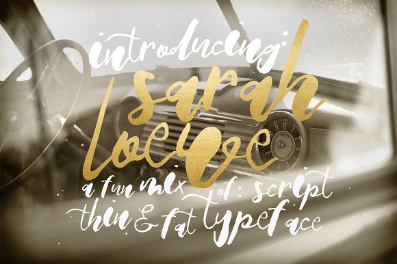 Sarah Loewe: A Playful Brush Script for Creative Projects