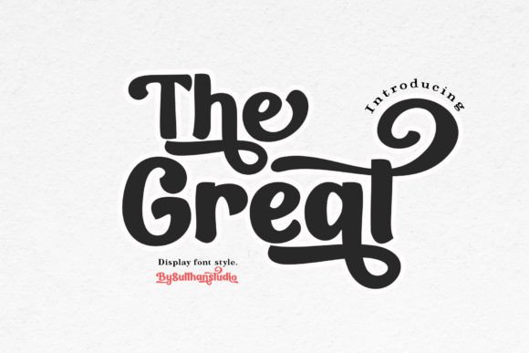 The Great: Bold Retro Typography for Modern Branding