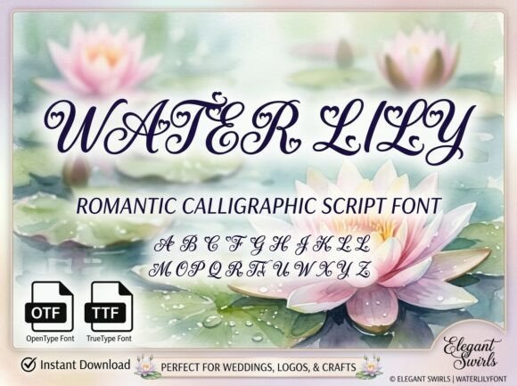 Water Lily: A Romantic Script for Elegant Branding