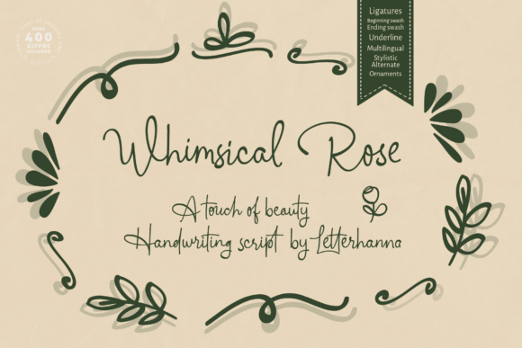 Whimsical Rose: A Charming Script for Elegant Design